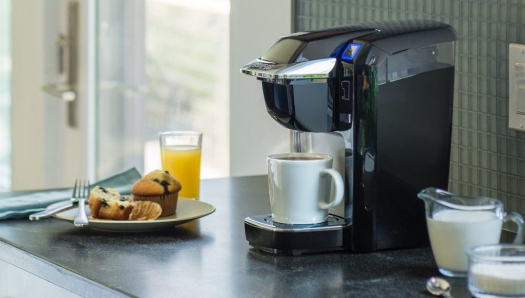 Keurig K15 Single Serve Compact K-Cup Pod Coffee Maker Platinum