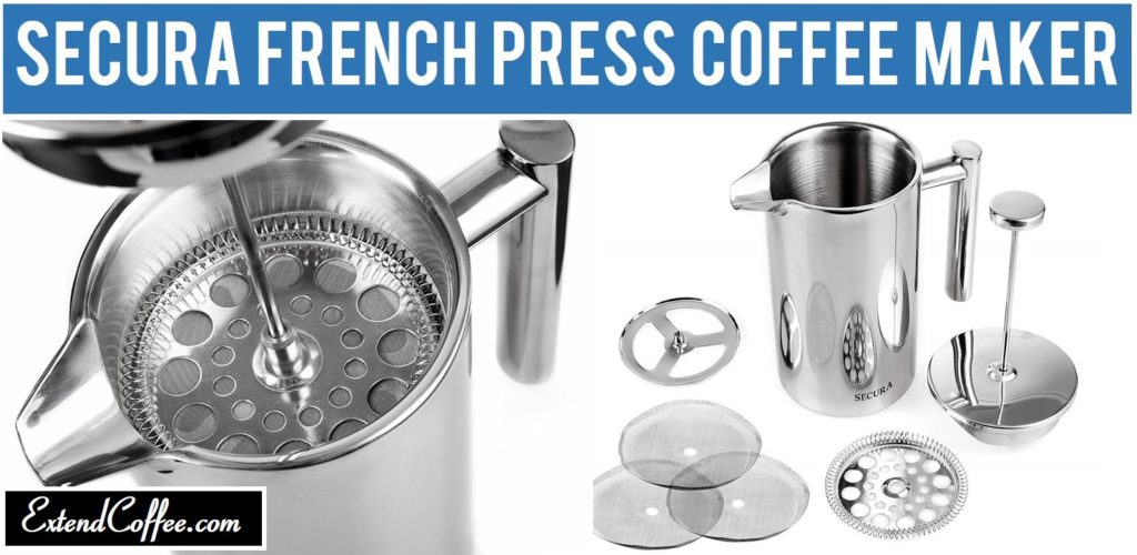 Secura Stainless Steel French Press Coffee Maker