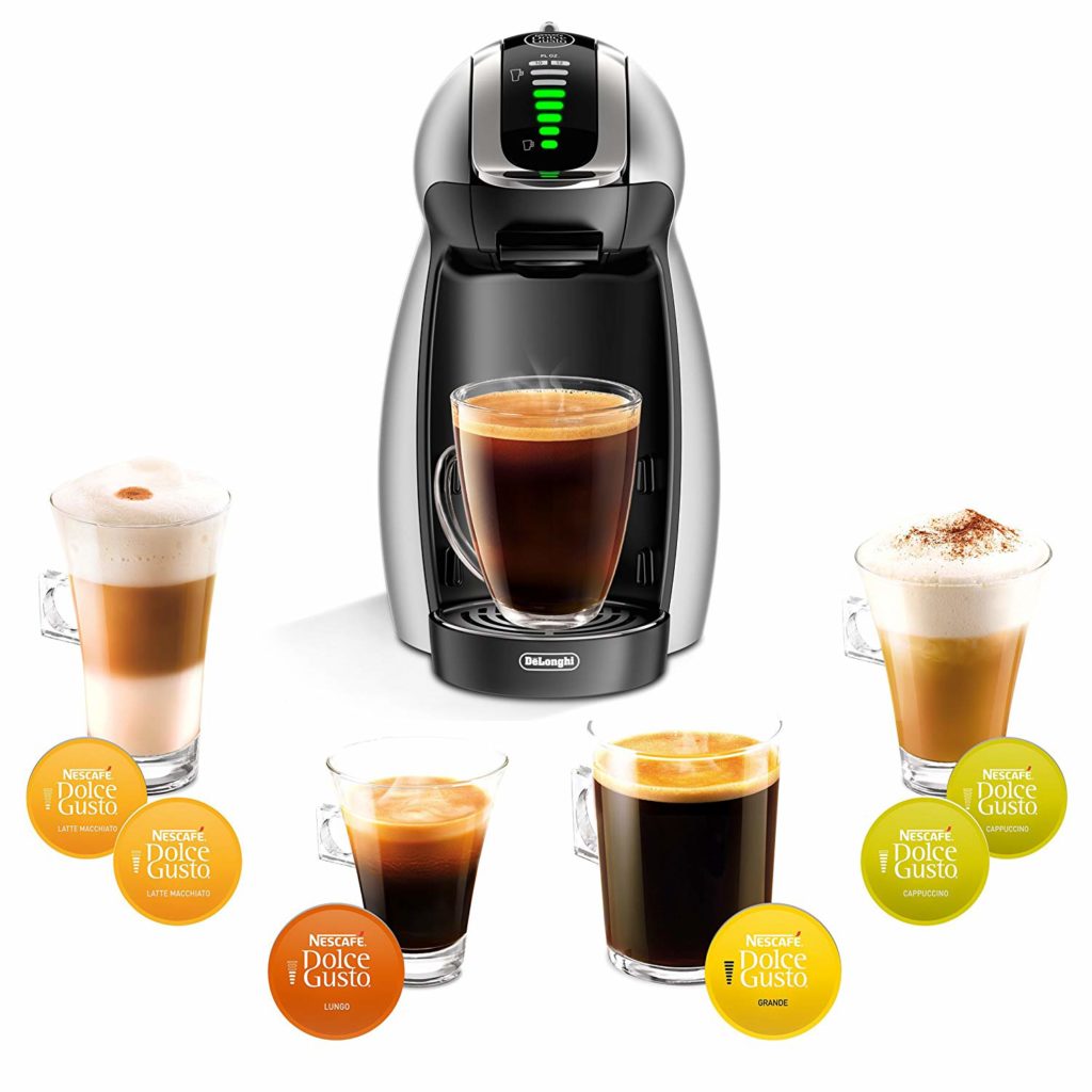 NESCAFÉ Dolce Gusto Genio 2 Coffee, Espresso and Cappuccino Pod Machine, made by De’Longhi America EDG466S