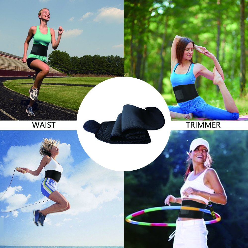 Waist Trimmer,Weight Loss Ab Belt Sweat Belt for Women& Men Abdominal Muscle & Back Support Waist Trimmer Belt